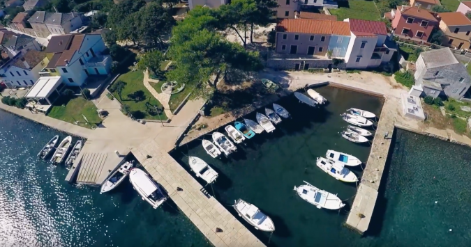 Apartments Sabina - Video aus der Luft, Sabina Apartments auf der Insel Ilovik Ilovik